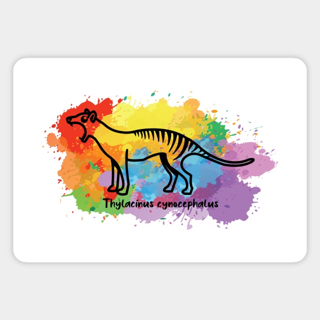 Thylacine Scream Magnet by RockabyeBillie